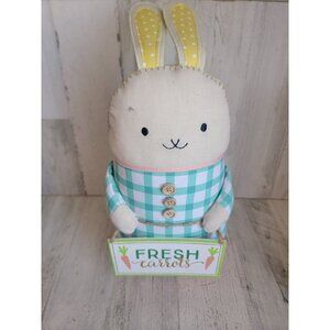 Bunny Fresh Carrots plush easter‎ spring home decor